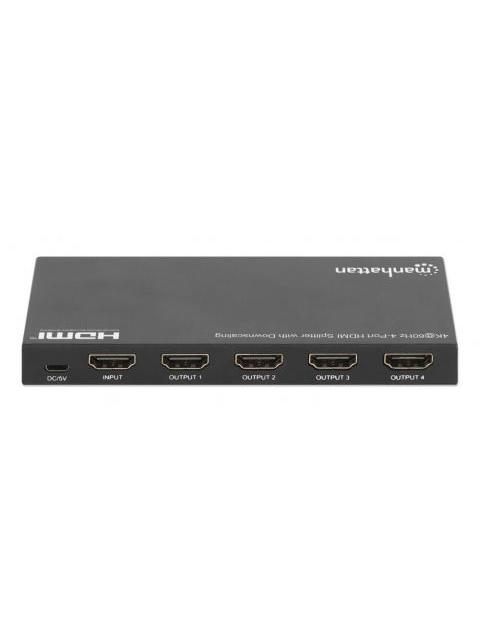 MANHATTAN VIDEO SPLITTER HDMI 4 PUERTOS NEGRO