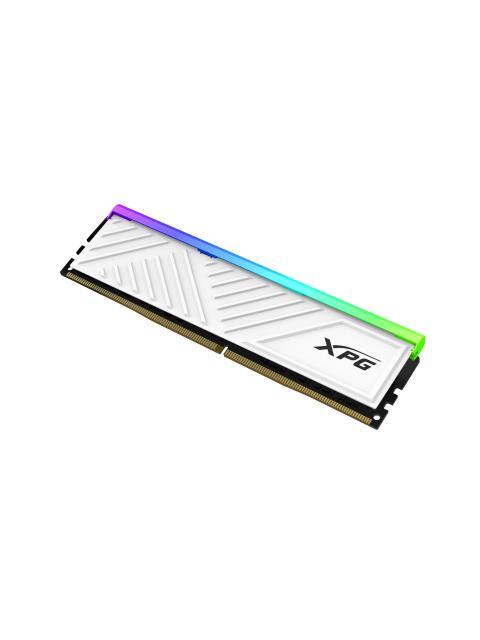 MEMORIA RAM ADATA XPG SPECTRIX D35G DDR4 16GB UDIMM 3200MHZ CON ILUMINACION RGB. DISIPADOR BLANCO. AX4U320016G16ASWHD35G