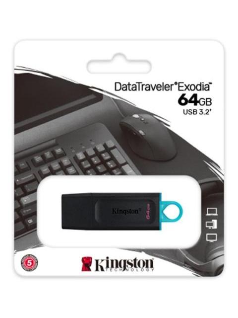 MEMORIA USB 64GB KINGSTON 3.2 GEN 1 ALTA VELOCIDAD MAYOREO
