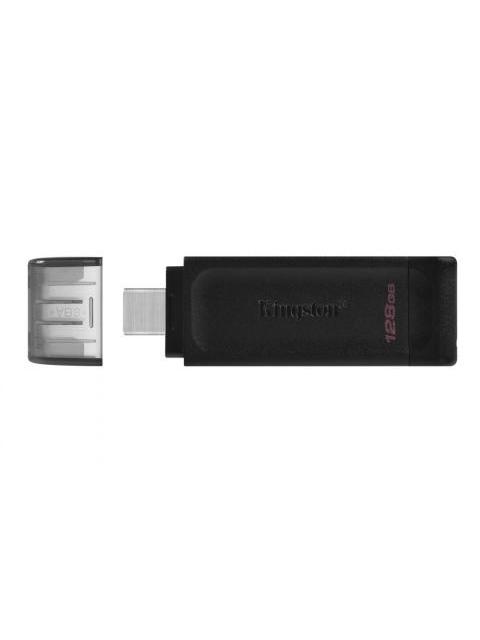 MEMORIA USB KINGSTON DATATRAVELER 70 128GB USB-C 3.2 NEGRO