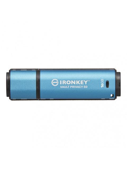 MEMORIA USB KINGSTON IRONKEY VAULT PRIVACY 50 16GB USB A 3.2 AZUL