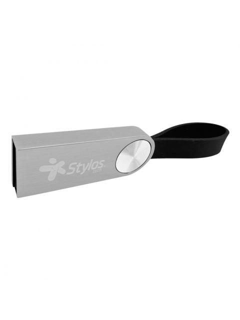 MEMORIA USB STYLOS ST300 16GB USB 2.0 LECTURA 80MB-S GRIS