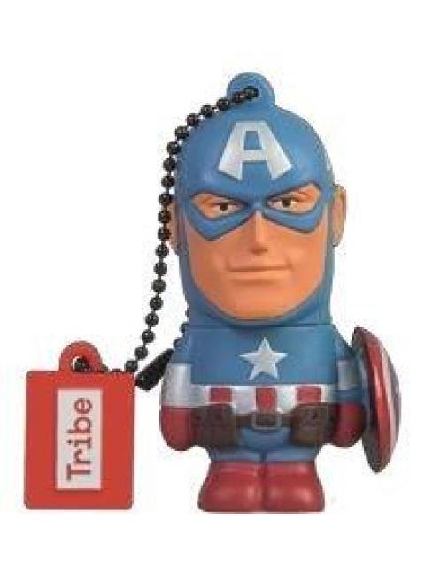 MEMORIA USB 32GB TRIBE MARVEL CAPITAN AMERICA FD016701