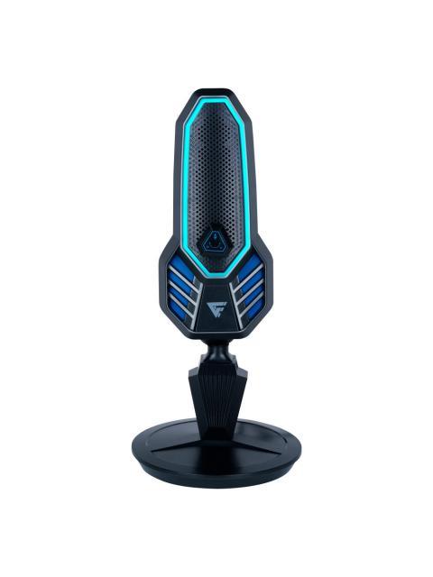 MICROFONO GAME FACTOR MCG800  USB TIPO C Y A RGB BASE GIRATORIA STAND ANTI POP NEGRO