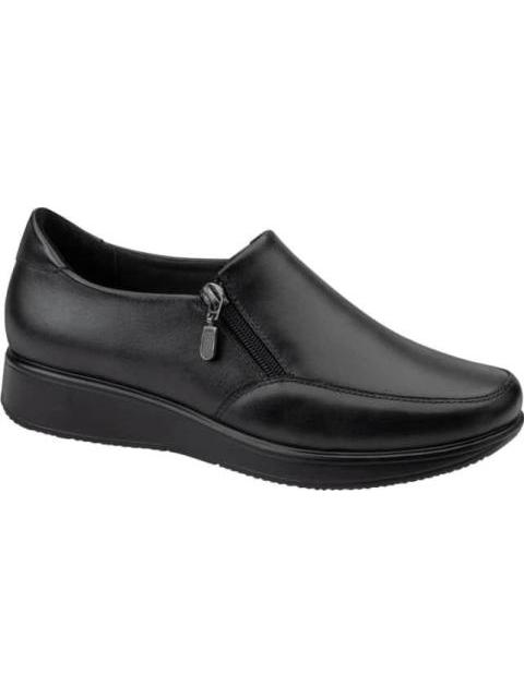 MOCASIN CHOCLO DE PIEL CON CIERRE NEGRO CALZADO PAZSTOR