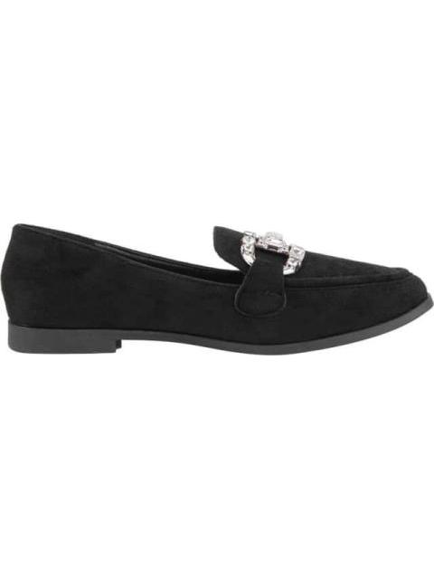MOCASIN CON ADORNO DE PEDRERIA NEGRO SHOSH