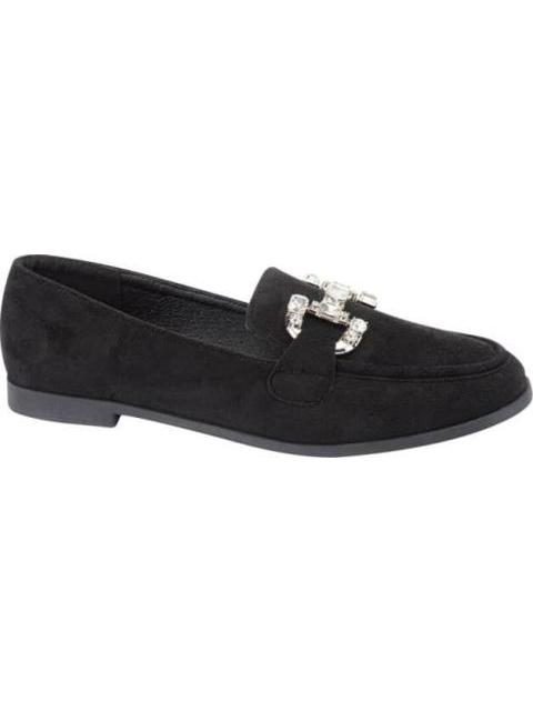 MOCASIN CON ADORNO DE PEDRERIA NEGRO SHOSH