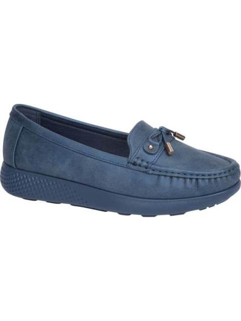 MOCASIN CONFORT CON MOÑO AZUL MARINO SHOSH