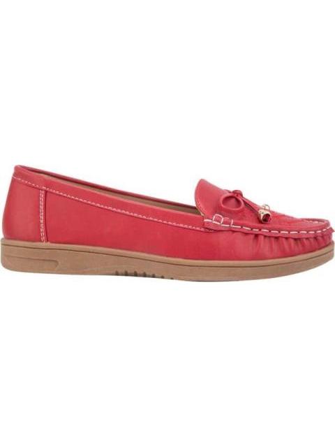 MOCASIN CONFORT MOÑO ROJO SHOSH