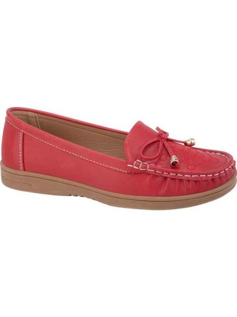 MOCASIN CONFORT MOÑO ROJO SHOSH