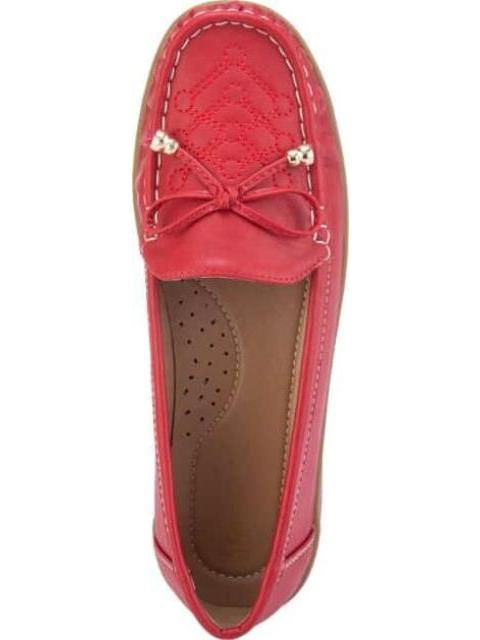 MOCASIN CONFORT MOÑO ROJO SHOSH