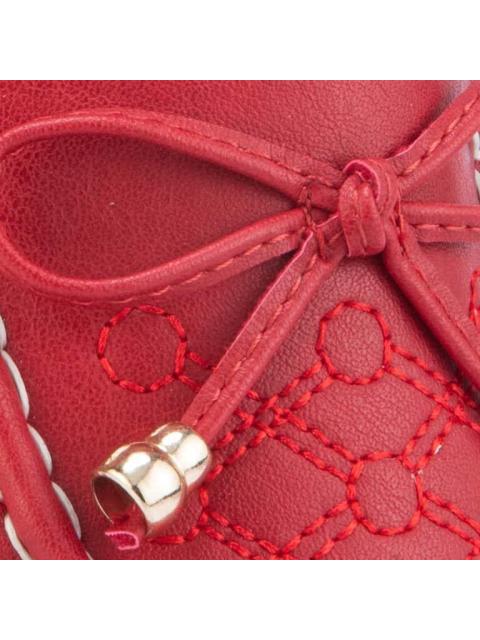 MOCASIN CONFORT MOÑO ROJO SHOSH