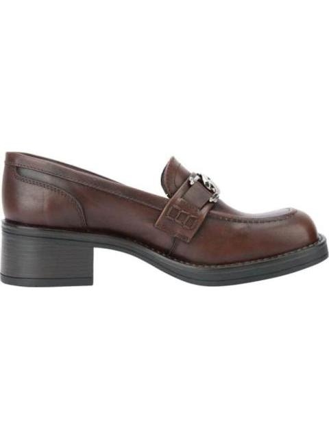MOCASIN DE PIEL CON HERRAJE CAFE SEDUCTA