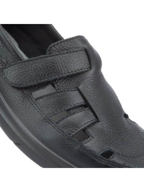 MOCASIN DE PIEL NEGRO FLEXI
