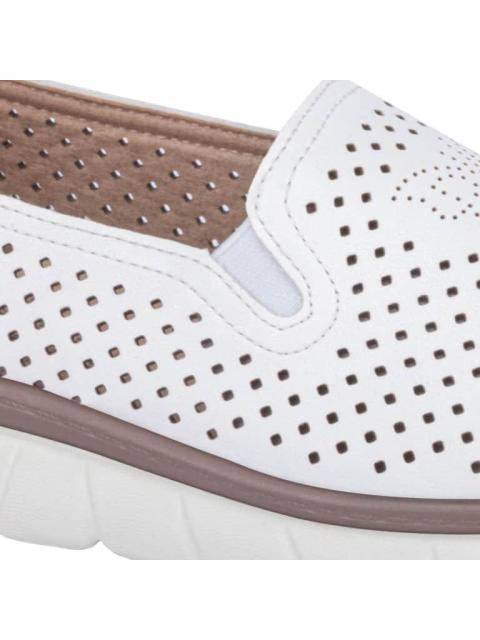 MOCASIN PERFORADO BLANCO SHOSH