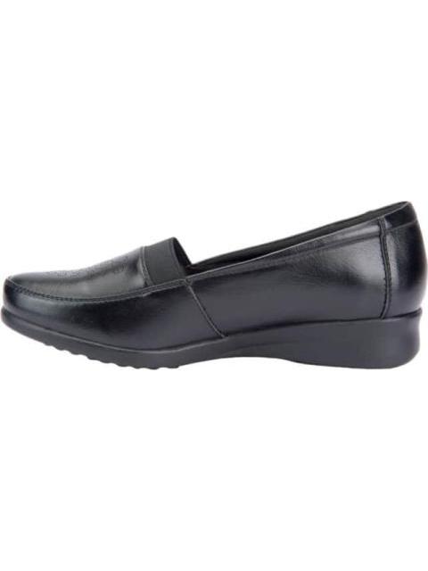 MOCASIN PERFORADO CON ELASTICO NEGRO SHOSH CONFORT