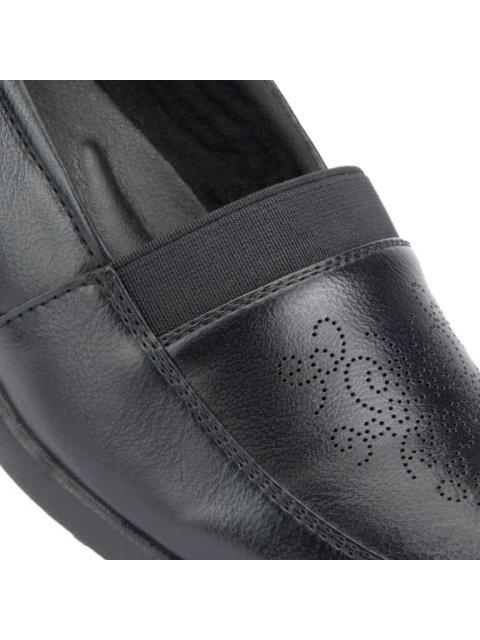 MOCASIN PERFORADO CON ELASTICO NEGRO SHOSH CONFORT