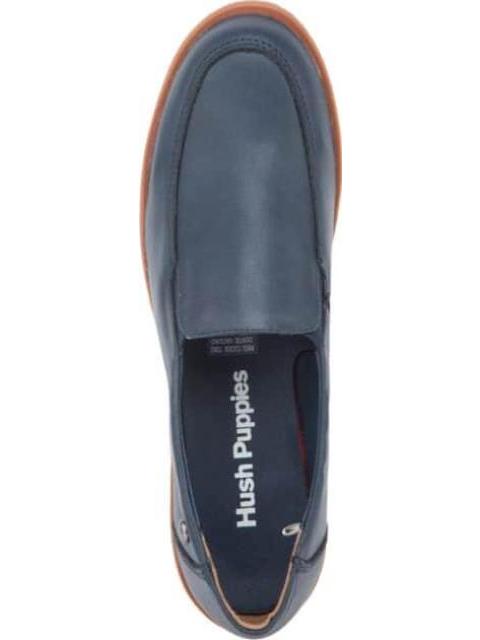 MOCASIN PIEL AZUL MARINO HUSH PUPPIES1