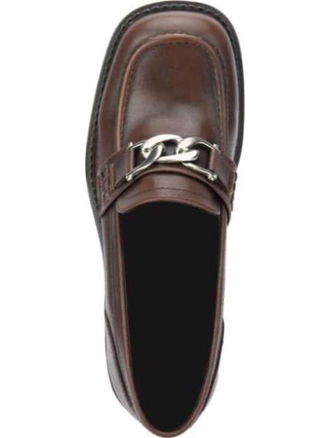 MOCASIN DE PIEL CON HERRAJE CAFE SEDUCTA