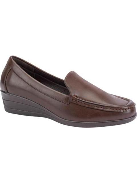 MOCASIN TACON DE CUÑA CAFE SHOSH CONFORT