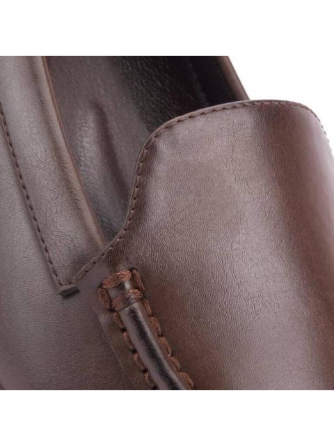 MOCASIN TACON DE CUÑA CAFE SHOSH CONFORT