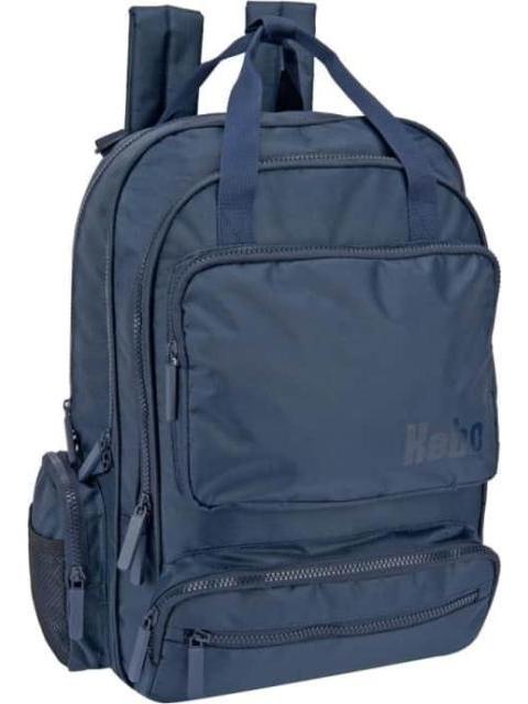 MOCHILA ESCOLAR AZUL MARINO KEBO