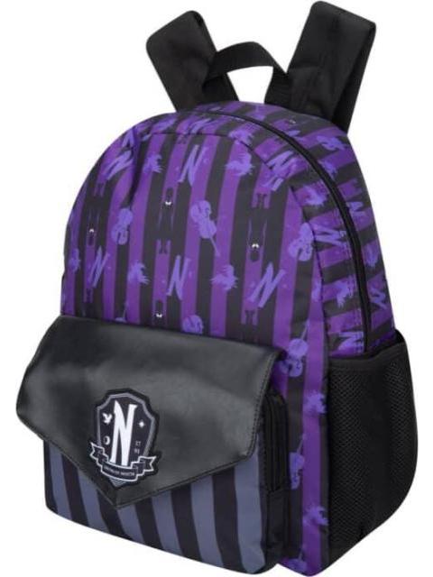 MOCHILA ESCOLAR NEGRO WEDNESDAY