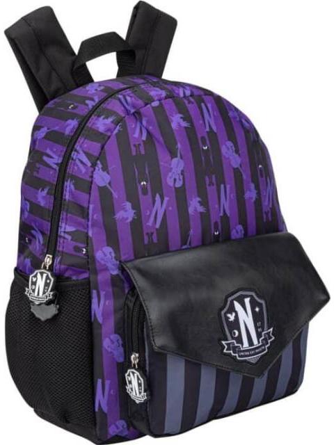 MOCHILA ESCOLAR NEGRO WEDNESDAY