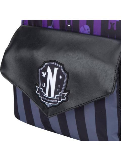 MOCHILA ESCOLAR NEGRO WEDNESDAY