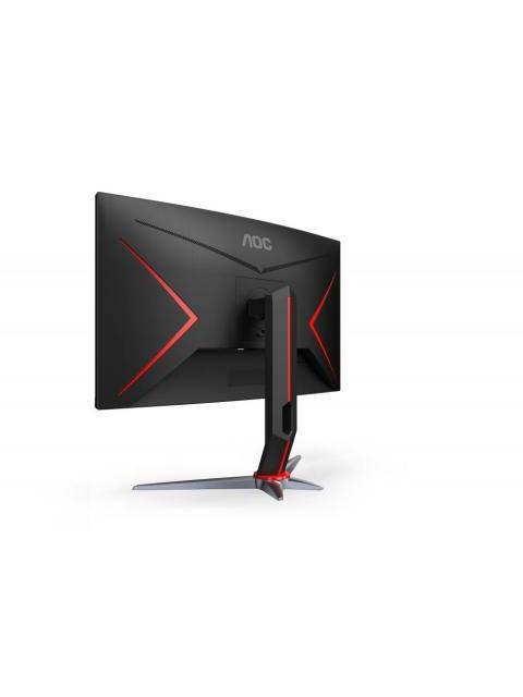 MONITOR GAMER CURVO AOC C27G2 LED 27 1920X1080 FULL HD FREESYNC 165HZ HDMI-DISPLAYPORT NEGRO-ROJO