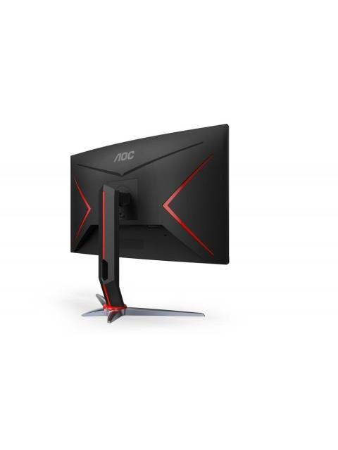 MONITOR GAMER CURVO AOC C27G2 LED 27 1920X1080 FULL HD FREESYNC 165HZ HDMI-DISPLAYPORT NEGRO-ROJO