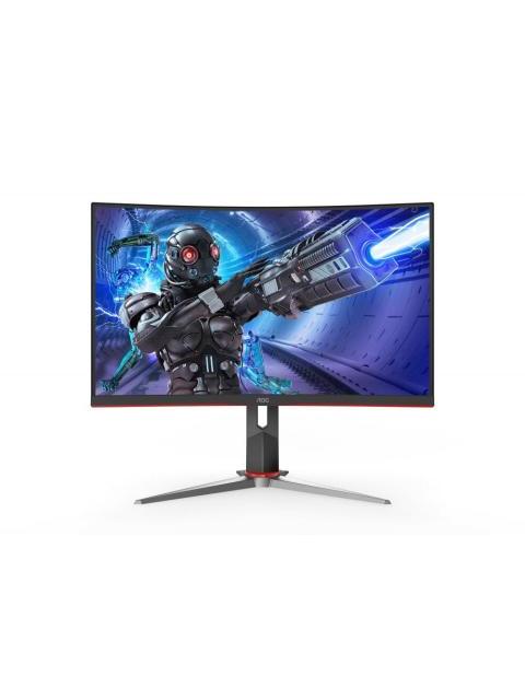 MONITOR GAMER CURVO AOC C27G2 LED 27 1920X1080 FULL HD FREESYNC 165HZ HDMI-DISPLAYPORT NEGRO-ROJO