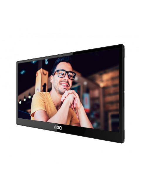 MONITOR PORTATIL AOC 16T3E LED 15.6 FULL HD BOCINAS INTEGRADAS (2 X 1W) NEGRO