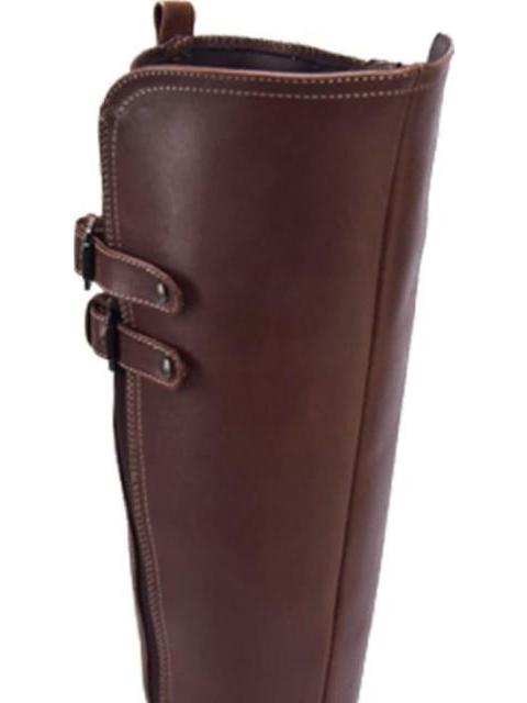 BOTA ALTA DE PIEL COGNAC VIVIS SHOES