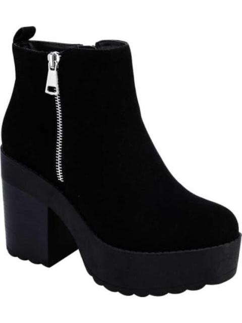 BOTA GAMUZA SUELA TRACK NEGRO TIERRA BENDITA