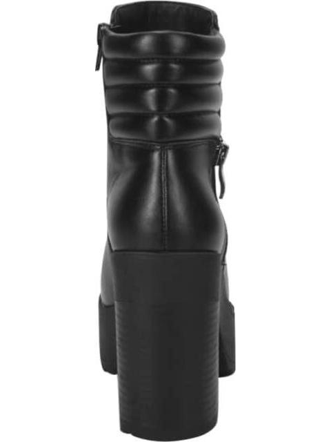 BOTA CON PLATAFORMA SUELA TRACK NEGRO TIERRA BENDITA