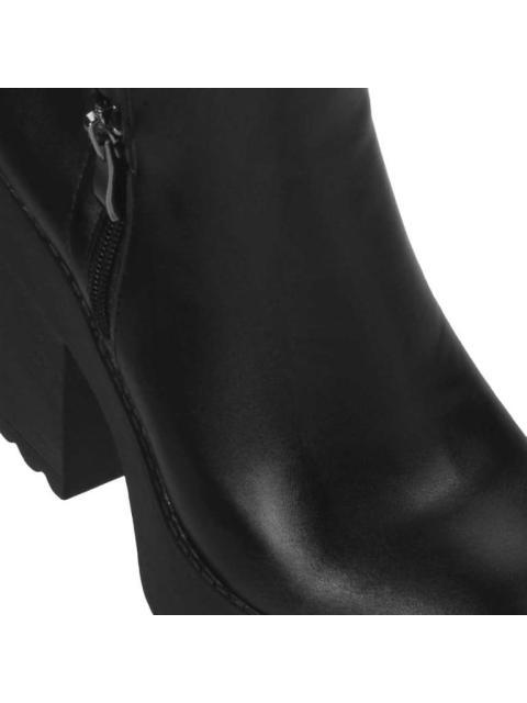 BOTA CON PLATAFORMA SUELA TRACK NEGRO TIERRA BENDITA