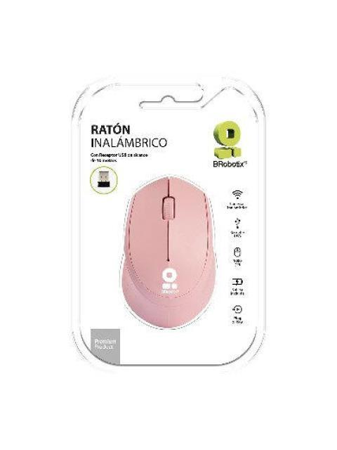 MOUSE BROBOTIX 6000793 INALAMBRICO USB 1000DPI ROSA