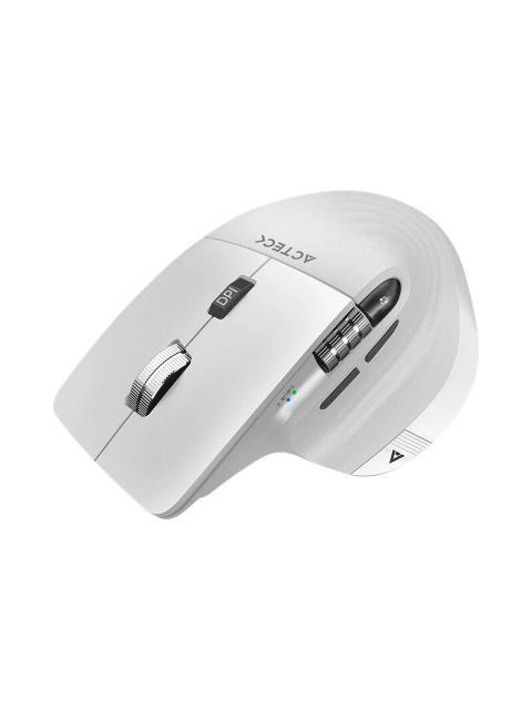 MOUSE ERGONOMICO ACTECK OPTICO VIRTUOS PRO MI780 INALAMBRICO BLUETOOTH-USB-C 3000DPI BLANCO