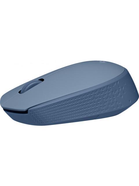MOUSE ERGONOMICO LOGITECH OPTICO M170 INALAMBRICO USB 1000DPI AZUL