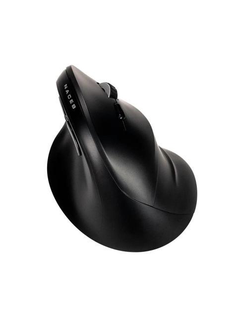 MOUSE ERGONOMICO NACEB INFINITY VERTICAL VS1 INALAMBRICO OPTICO 1.600DPI BLUETOOTH NEGRO