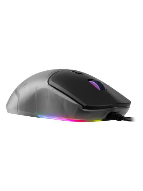 MOUSE GAME FACTOR MOG530BK CARCASAS INTERCAMBIABLES PIXART 3327 12 000 DPI RGB USB NEGRO