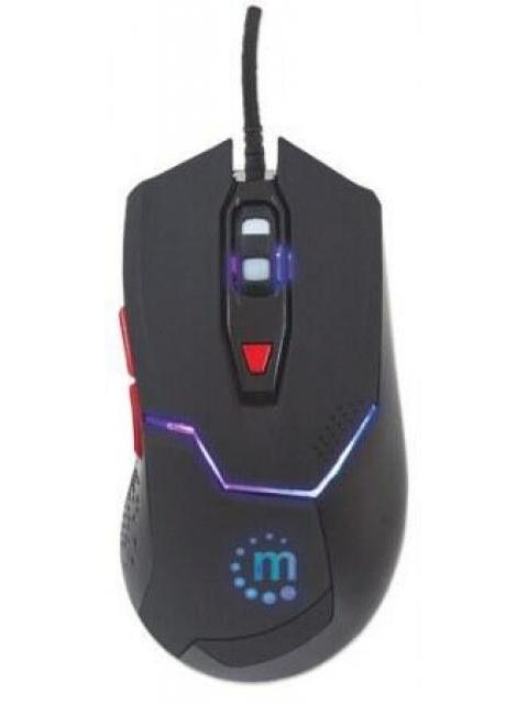 MOUSE GAMER MANHATTAN OPTICO 176071 ALAMBRICO USB-A 2400DPI NEGRO