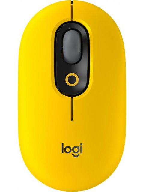MOUSE LOGITECH OPTICO POP INALAMBRICO BLUETOOTH 4000DPI AMARILLO