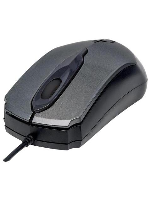 MOUSE MANHATTAN OPTICO EDGE ALAMBRICO USB 1000DPI NEGRO-PLATA