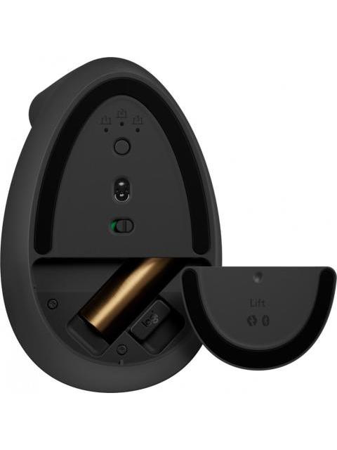 MOUSE VERTICAL ERGONOMICO LOGITECH OPTICO LIFT LEFT INALAMBRICO USB-A IZQUIERDO 1000DPI GRAFITO
