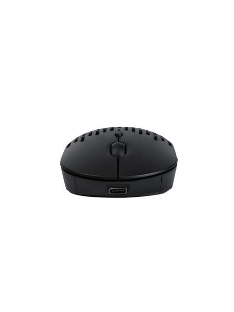 MOUSE VORAGO MO208 INALAMBRICO TIPO C Y BLUETOOTH HASTA 2400 DPI RECARGABLE NEGRO