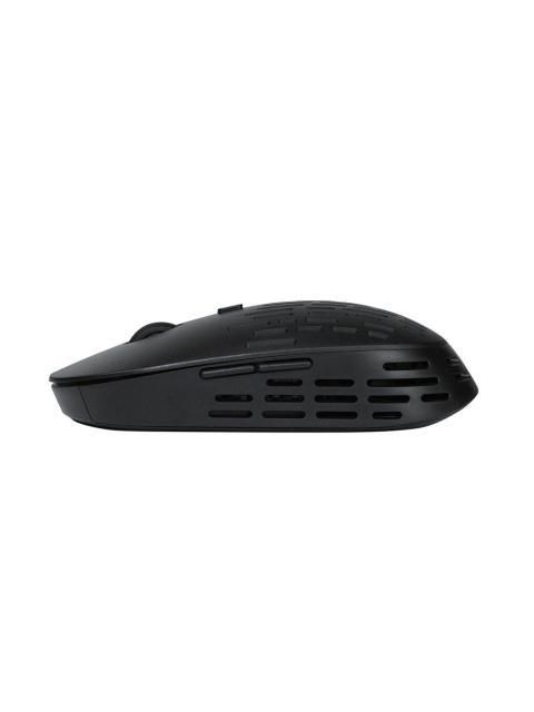 MOUSE VORAGO MO208 INALAMBRICO TIPO C Y BLUETOOTH HASTA 2400 DPI RECARGABLE NEGRO