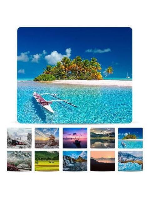 MOUSEPAD BROBOTIX 136285 24 X 20CM GROSOR 2MM PAISAJES 10 PIEZAS