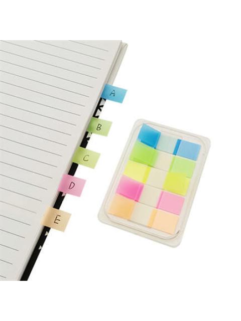 NEXTEP BANDERITAS MINI NEON DE 12MM X 44MM 100 HOJAS 5 COLORES 10 PIEZAS